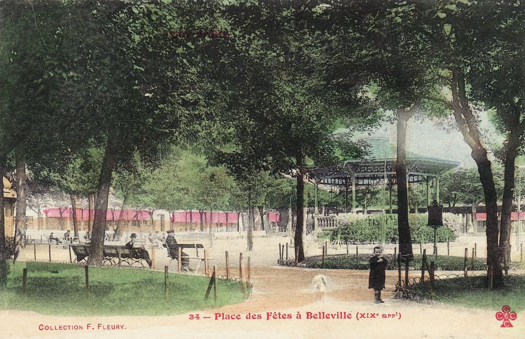 Tout Paris - Place des Fêtes à Belleville (XIX° arrt)