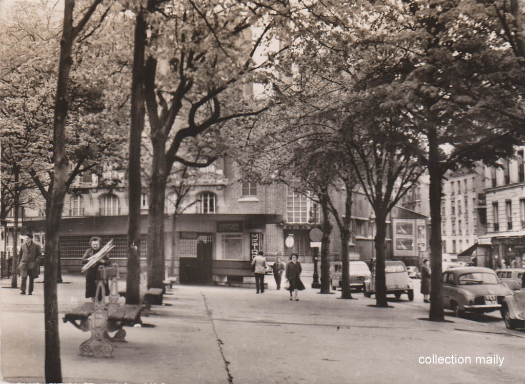 Paris - Rue du Pré Saint-Gervais - CP des années 50 éditée par un commerçant non identifié. Métro Place des fêtes.