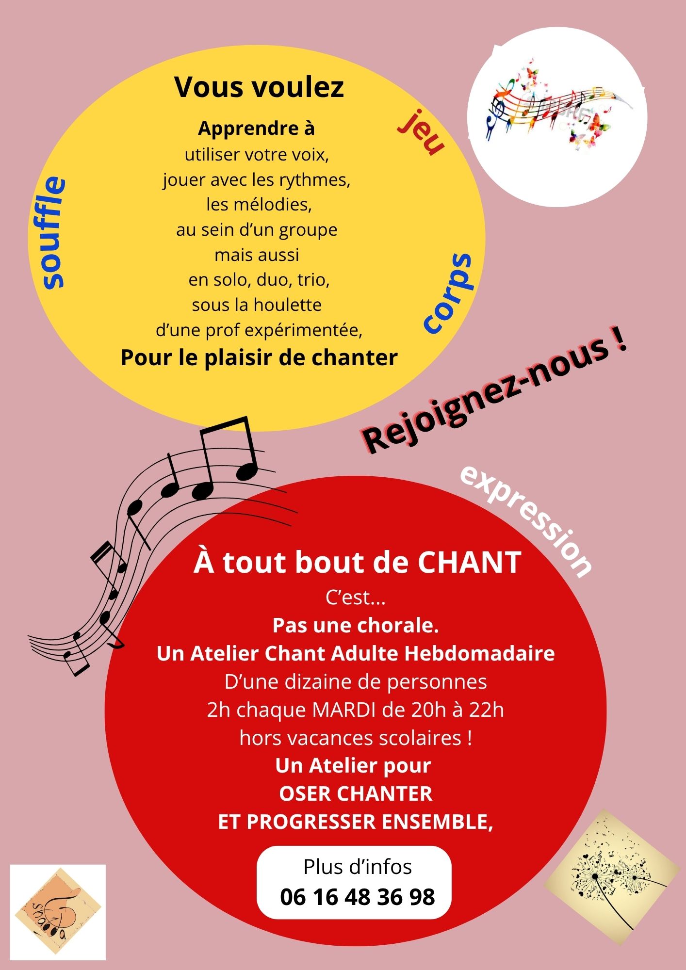 Flyer A tout bout de chant - verso